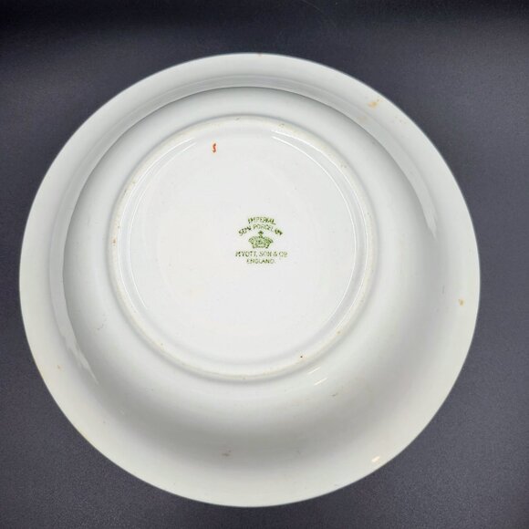 Vintage Bowl Floral Imperial Semi Porcelain Myott Son England Read - Picture 5 of 10
